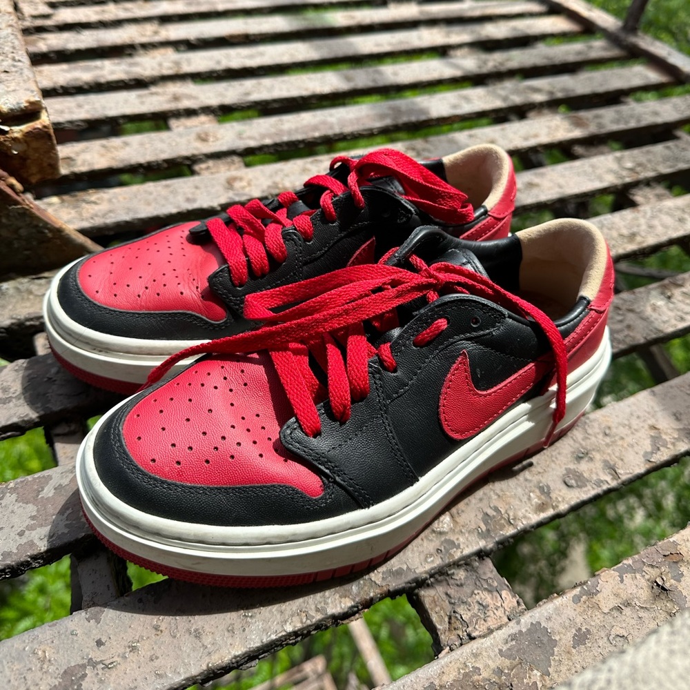 NIKE Air Jordan 1 Elevate Low SE: Black/Sail/Gym Red